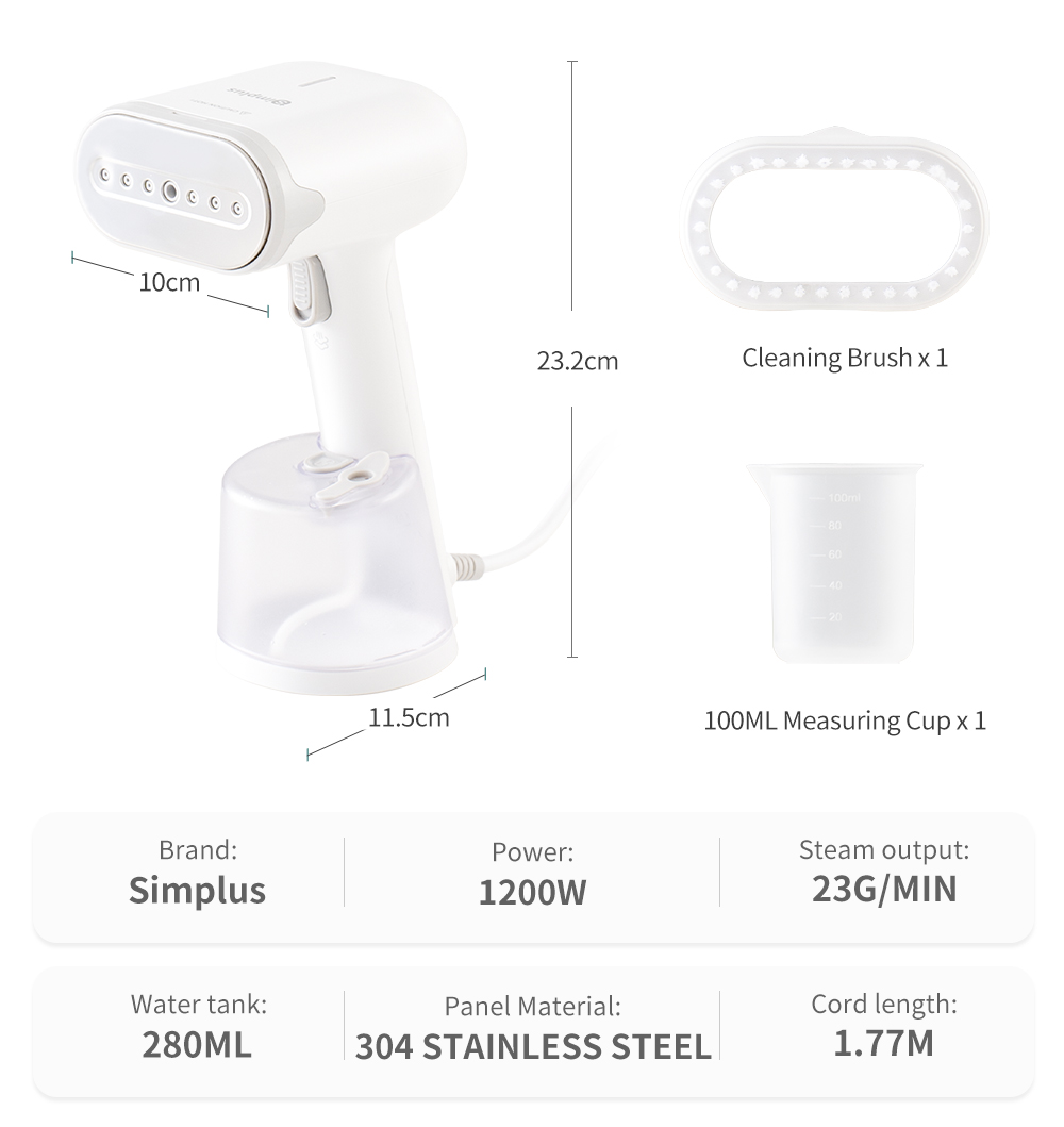 【Simplus Series】Handheld Garment Steamer Iron Steam Portable Travel High Capacity Steam Pengukus Pakaian Tangan [Limited exclusive benefits for new users]