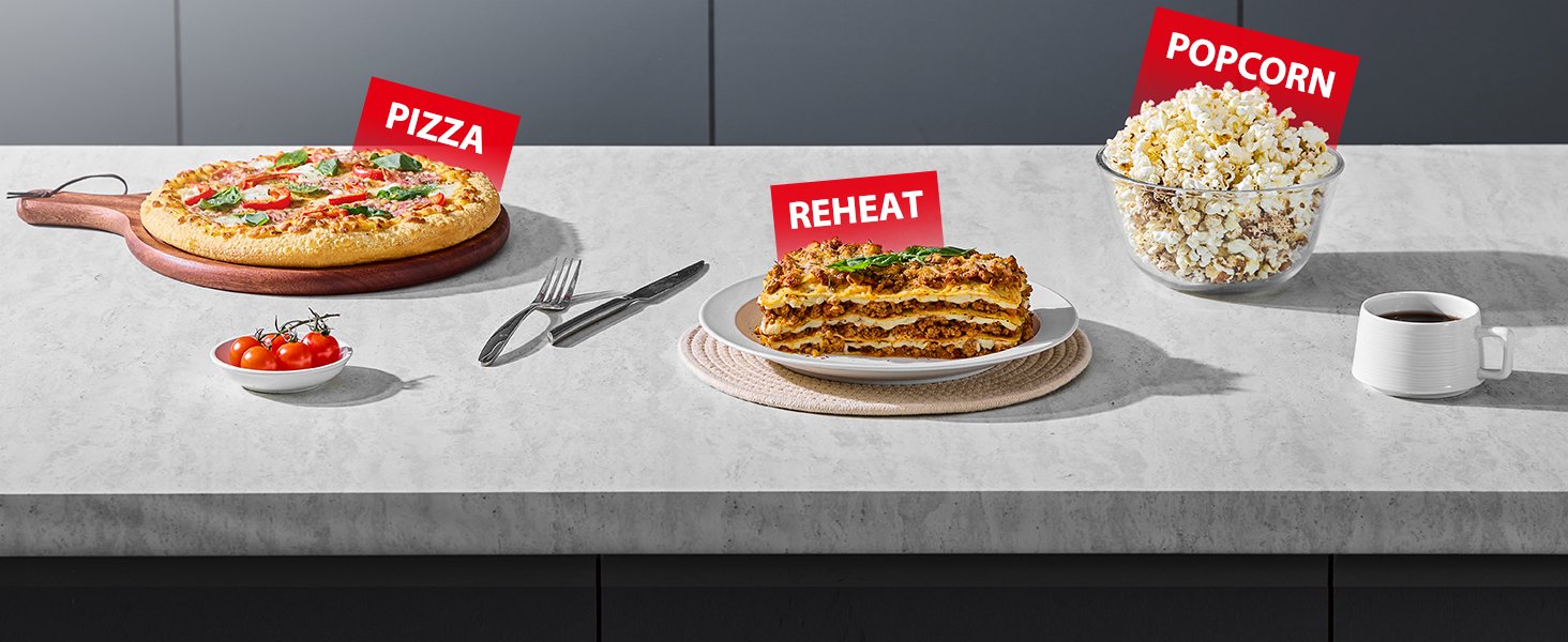 TOSHIBA ML-EM45PIT(BS) Countertop Microwave Oven with Inverter Technology. Kitchen Essentials. Smart Sensor. Auto Defrost. 1.6 Cu.ft. 13.6 Removable Turntable. 33lb.&1250W. Black Stainless Steel