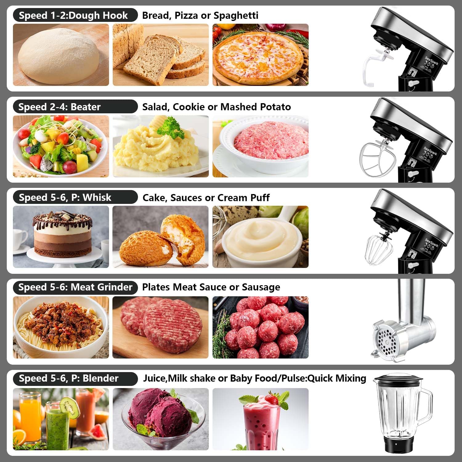 5-in-1 Multifunctional Vertical Mixer