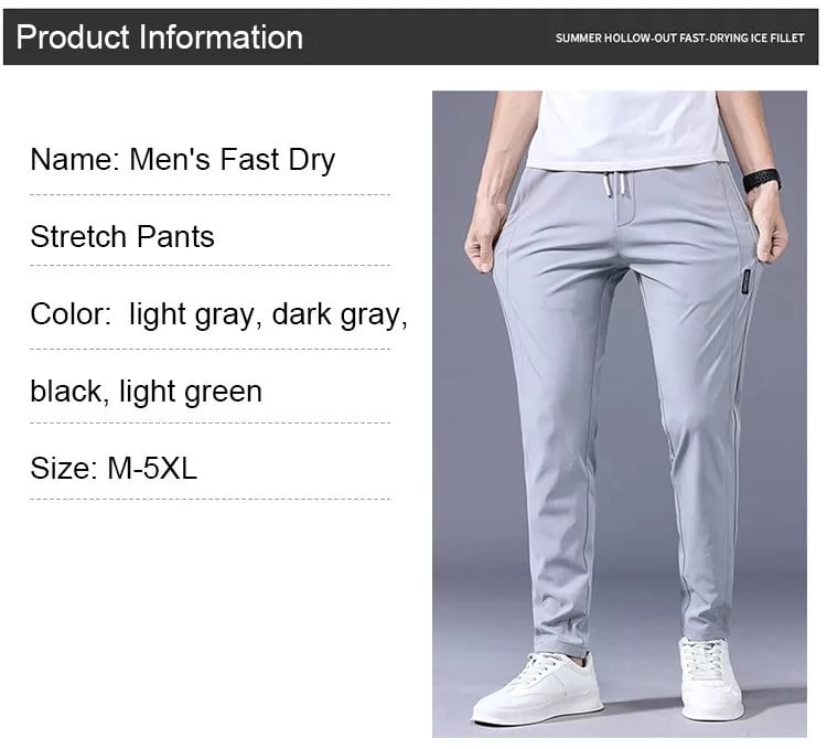 🔥Last Day 49% OFF - Unisex Quick Dry Pull-on Stretch Pants